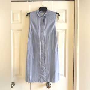 J Crew Sleevless Shirt Dress Size Medium